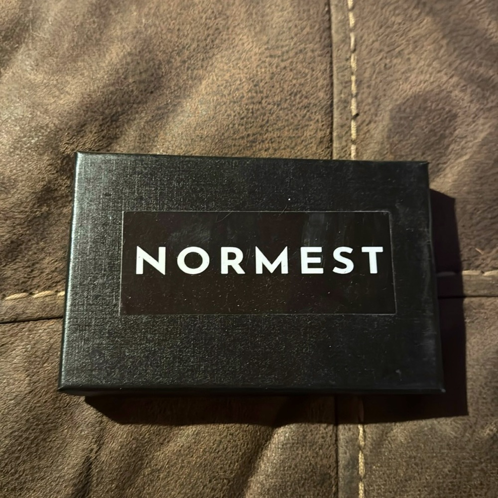 Normest black stainless mens money clip wallet - New In Box and never used